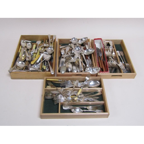 1777 - BOX OF SILVER PLATED CUTLERY