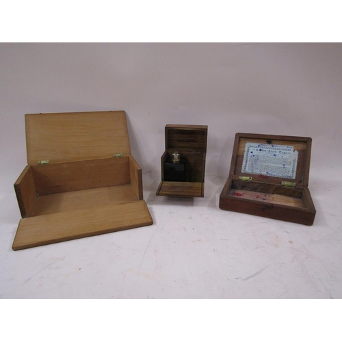 1449 - COLLECTION OF EDWARDIAN BOXES; SCENT BOTTLE HOLDER