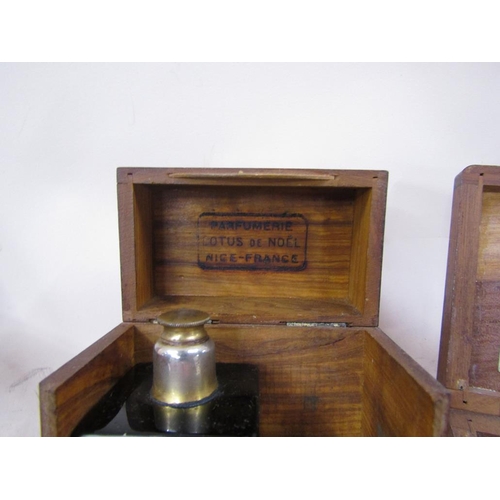 1449 - COLLECTION OF EDWARDIAN BOXES; SCENT BOTTLE HOLDER