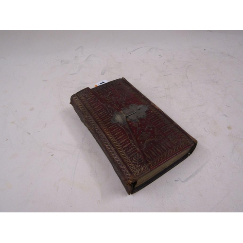 1459 - 18C LEATHER BOUND BOOK