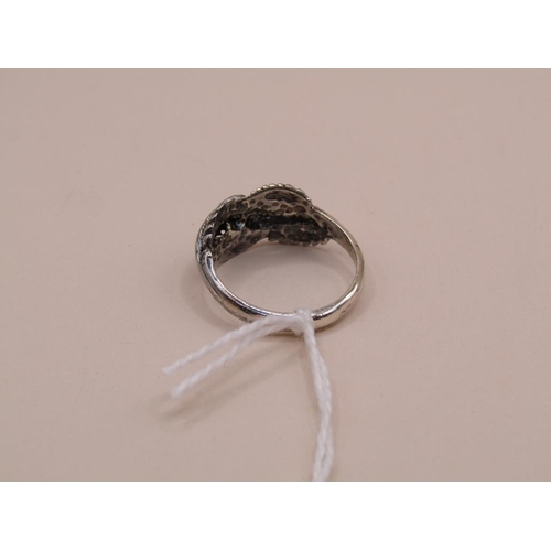 1617 - SILVER FEATHER RING