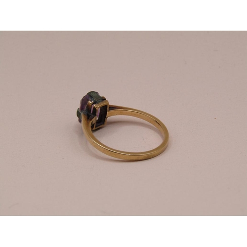 1559 - GOLD STONE SET RING 3.3g