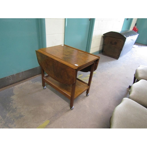 1977 - ART DECO WALNUT TEA TROLLEY