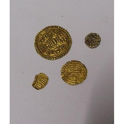 1467 - FOUR INDIAN/ISLAMIC GOLD COINS