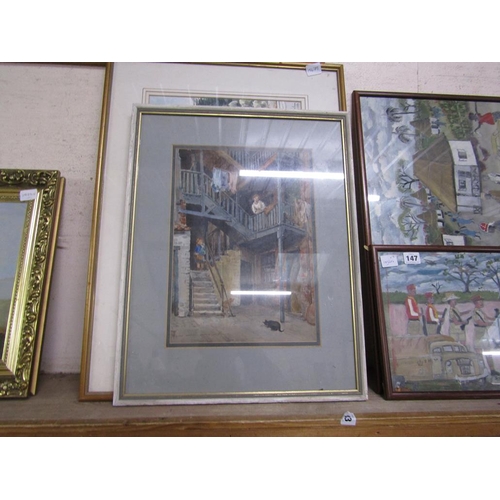 146 - COLLECTION OF FRAMED WATERCOLOURS - COASTAL ETC