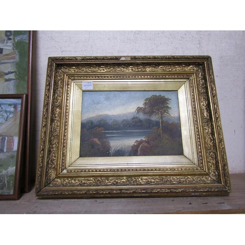 148 - GILT FRAMED OIL, OELOGRAPH