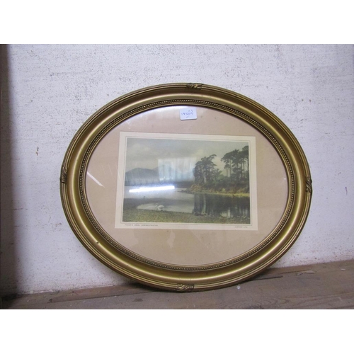 148 - GILT FRAMED OIL, OELOGRAPH