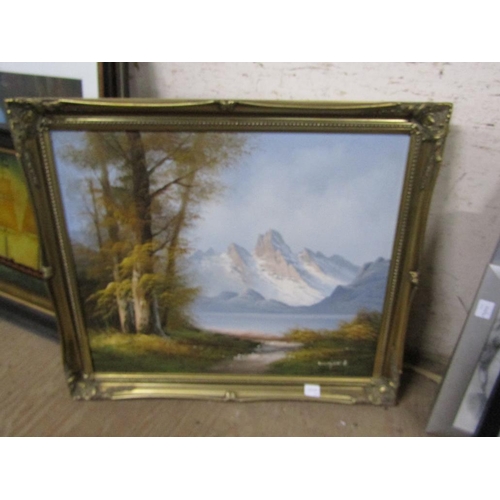 163 - THREE GILT FRAMED OILS