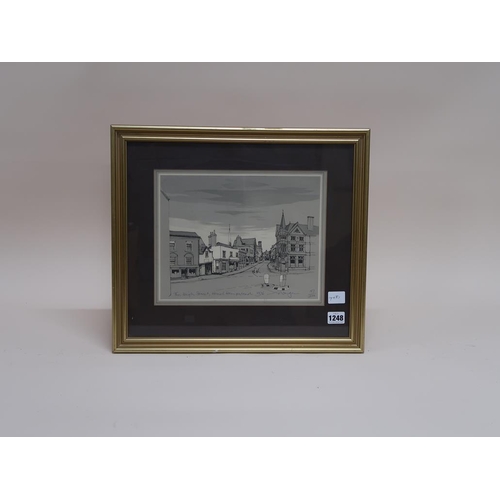 1248 - WAGON - THE HIGH STREET HEMEL HEMPSTEAD 1976, FRAMED ENGRAVING, 187/250, 24CM X 30CM