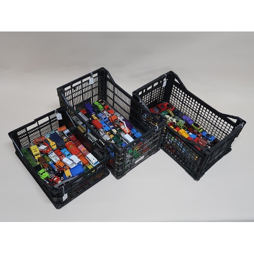 1300 - FOUR CRATES OF MIXED DIECAST VEHICLES