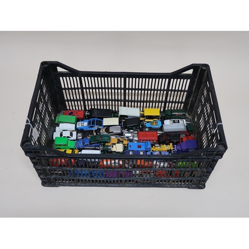 1300 - FOUR CRATES OF MIXED DIECAST VEHICLES