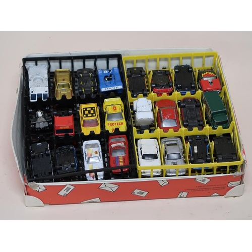 1314 - BOX OF MATCHBOX DIECAST VEHICLES, POSTMAN PAT SET, ACTION FORCE BOX WITH VARIOUS TOY VEHICLES