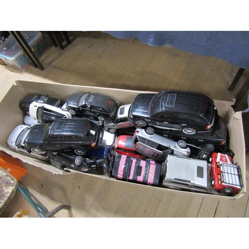 1339 - BOX OF MIXED DIECAST VEHICLES - 4 X 4'S