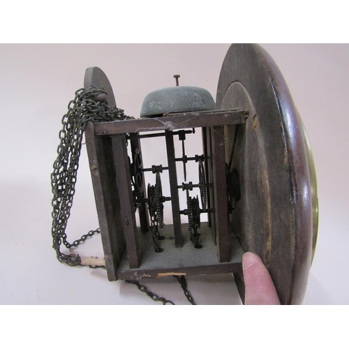 1359 - LATE VICTORIAN POST CLOCK, 20CM DIAM