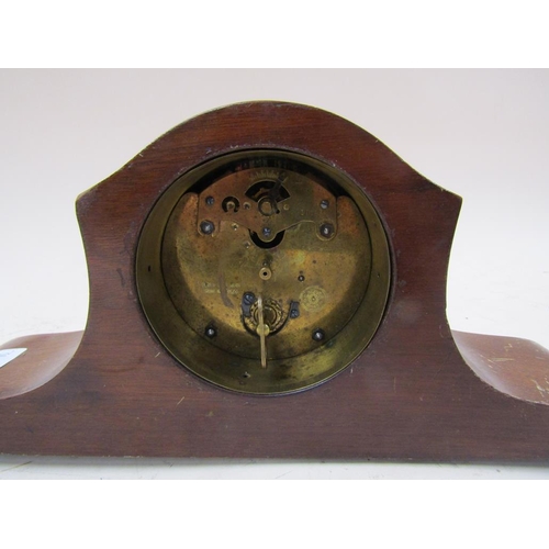 1449 - MAHOGANY INLAID MANTEL CLOCK