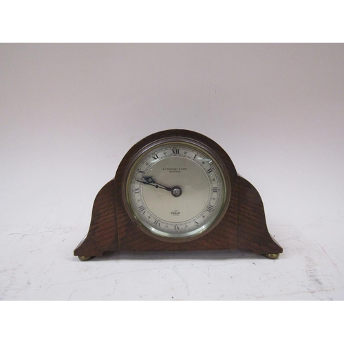 1453 - OAK CASED ELLIOTT MANTEL CLOCK