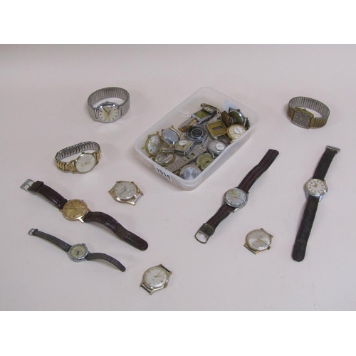 1514 - BOX OF MIXED WATCHES TO INC. ORIS, TIMEX, ETC.