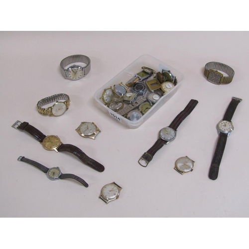 1514 - BOX OF MIXED WATCHES TO INC. ORIS, TIMEX, ETC.