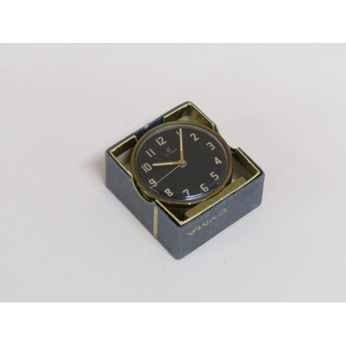 1521 - CYMA ALARM CLOCK BLACK DIAL