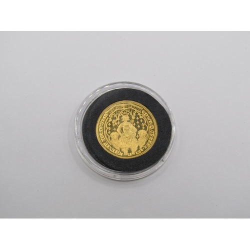 1523 - MILLIONAIRES COLLECTION GOLD EDITION SET 14 GOLD PROOF REPLICA COINS TO INC. 7 91.6% YELLOW GOLD AND... 