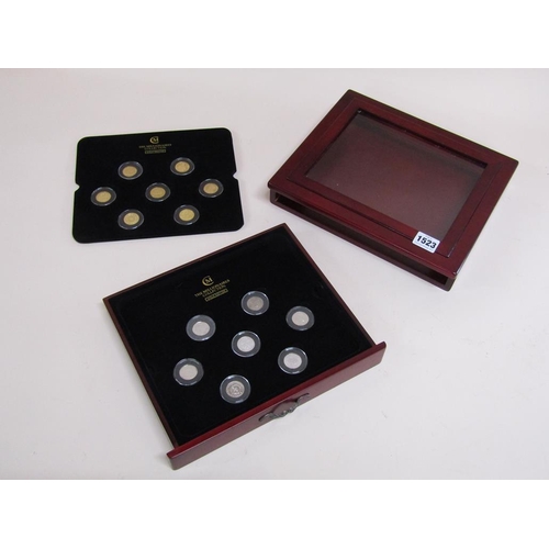 1523 - MILLIONAIRES COLLECTION GOLD EDITION SET 14 GOLD PROOF REPLICA COINS TO INC. 7 91.6% YELLOW GOLD AND... 