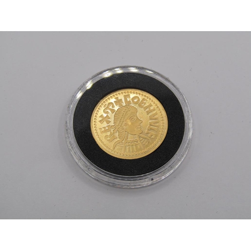 1523 - MILLIONAIRES COLLECTION GOLD EDITION SET 14 GOLD PROOF REPLICA COINS TO INC. 7 91.6% YELLOW GOLD AND... 