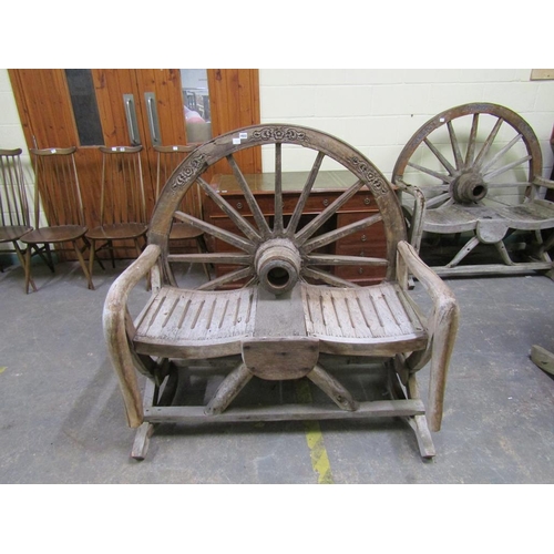 1933 - WAGON WHEEL TWO SEATER BENCH