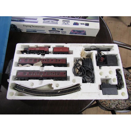 1310 - HOGWARTS EXPRESS ELECTRIC TRAIN SET; FLYING SCOTSMAN - IN ORIGINAL BOXES