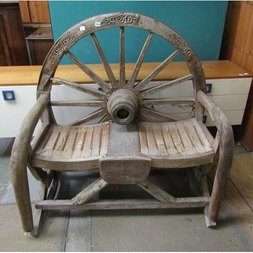 1935 - WAGON WHEEL TWO SEATER BENCH