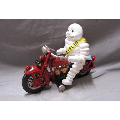 4 - REPLICA CAST IRON MICHELIN MAN ON BIKE