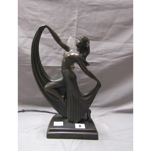 8 - ART DECO STYLE FIGURATIVE LAMP