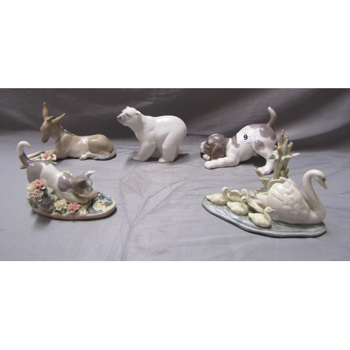 9 - LLADRO ANIMAL ORNAMENTS