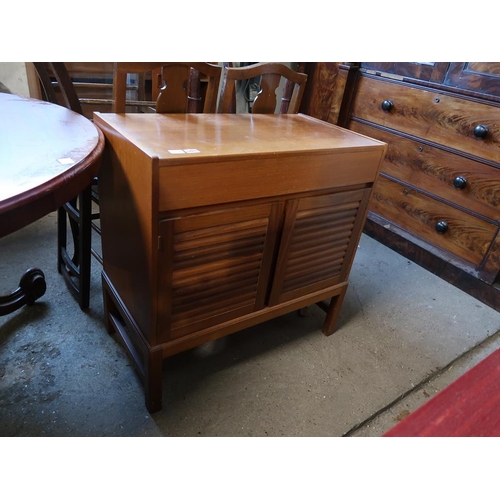 560 - TEAK CUPBOARD