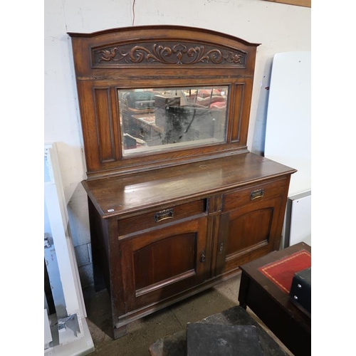 578 - ART NOUVEAU MIRROR BACK SIDEBOARD