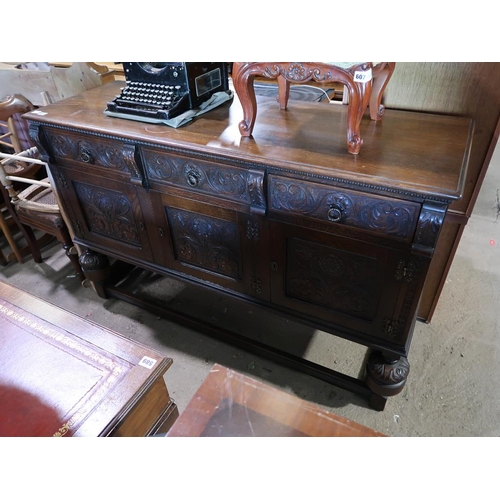 605 - 1930s OAK SIDEBOARD