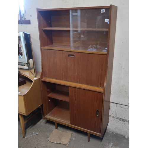 686 - TEAK BOOKCASE