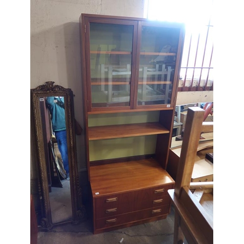 689 - TEAK WALL UNIT