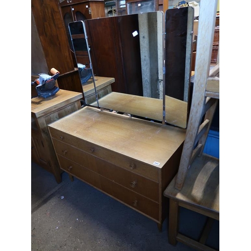 694 - OAK DRESSING TABLE