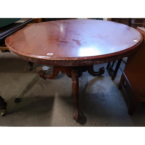 558 - MAHOGANY TILT TOP TABLE