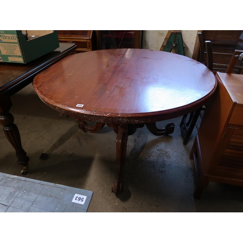 558 - MAHOGANY TILT TOP TABLE