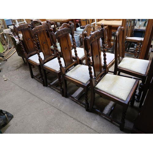 892 - FOUR OAK DINING CHAIRS