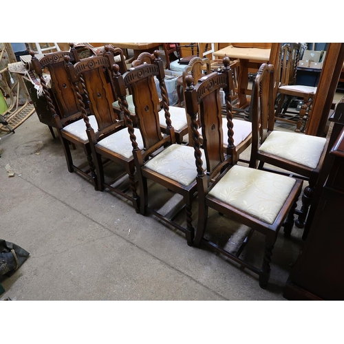 892 - FOUR OAK DINING CHAIRS