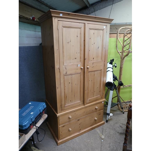 898 - MODERN PINE WARDROBE