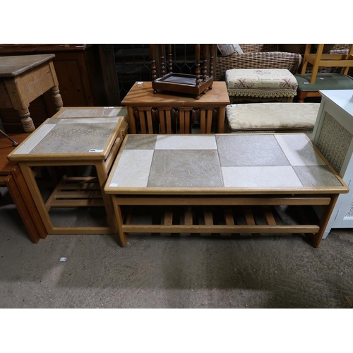 TWO TILE TOP TABLES
