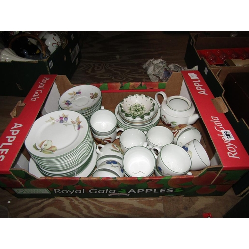 309 - BOX OF TEA/TABLEWARES