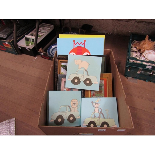 347 - QTY OF ARTWORK TO INCL OILS