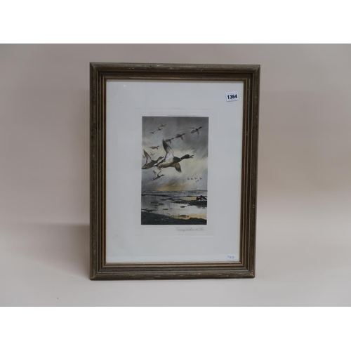 1364 - ARCHIBALD THORBURN 1905 - COMING IN FROM SEA, COLOURED PRINT, F/G