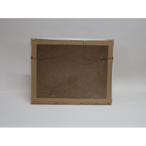 1383 - UNSIGNED FRAMED COLOURED PRINT - THE FISH, 40CM X 55CM