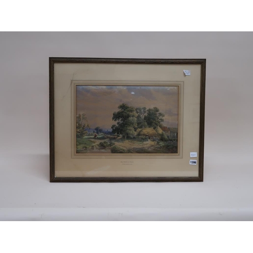 1396 - C DAVIDSON - NR. MIDHURST SUSSEX, SIGNED WATERCOLOUR, F/G, 32CM X 48CM