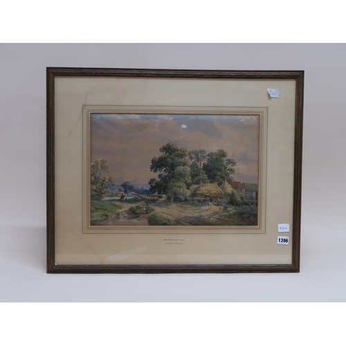 1396 - C DAVIDSON - NR. MIDHURST SUSSEX, SIGNED WATERCOLOUR, F/G, 32CM X 48CM